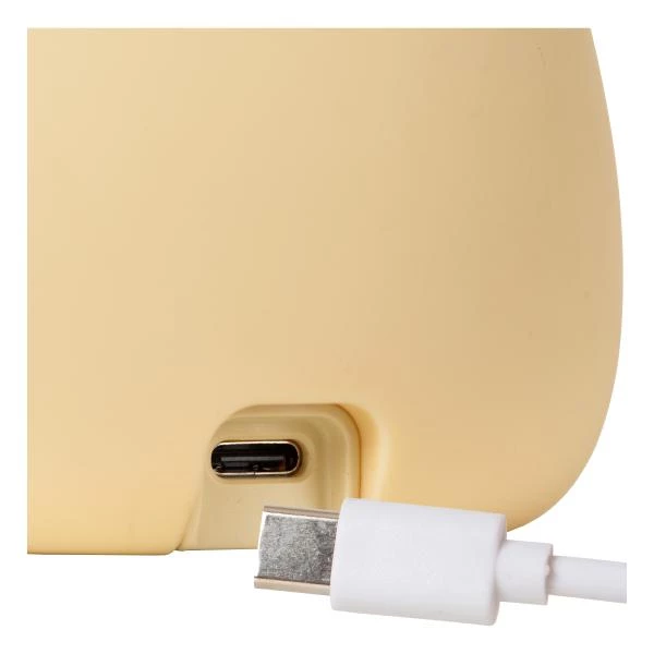 Lucide PINCHA CAPYBARA - Lampe de table Rechargeable Chambres d'enfant - Batterie/Piles - LED 3 StepDim - 1x0,5W 2100K - Crème | Essential - détail 3
